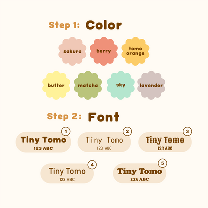 Ribbon Pastel Silicone Tag Jingle-Free