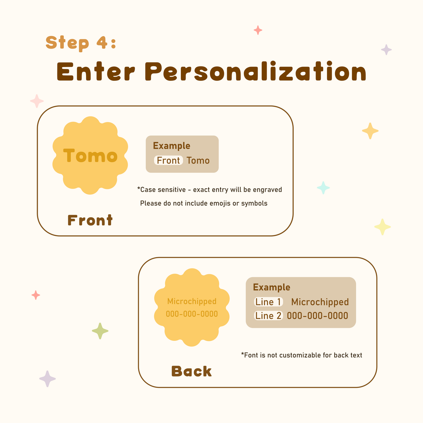 Cookie Pastel Silicone Tag Jingle-Free