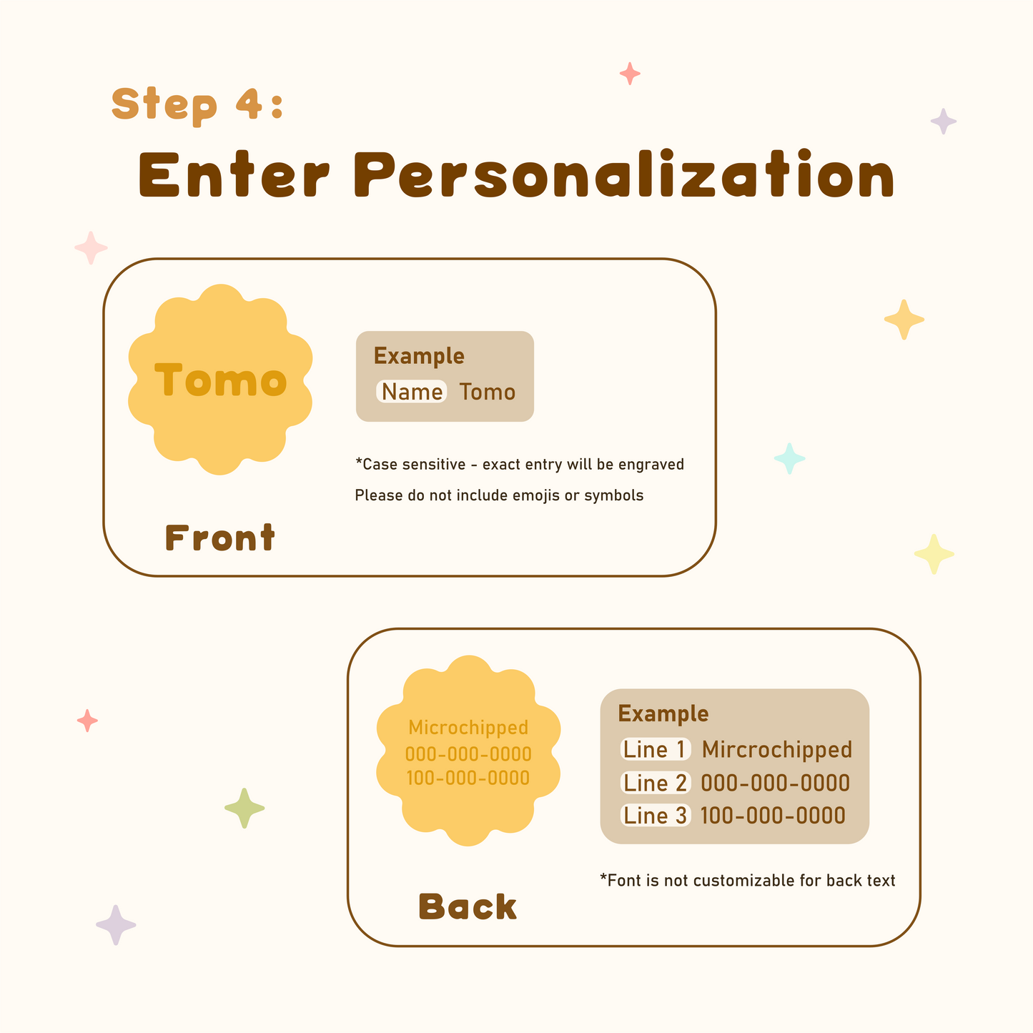 Cookie Pastel Silicone Tag Jingle-Free