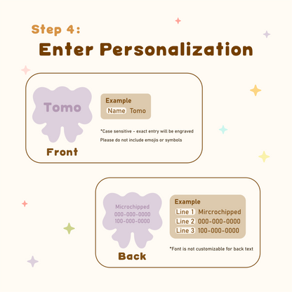 Ribbon Pastel Silicone Tag Jingle-Free