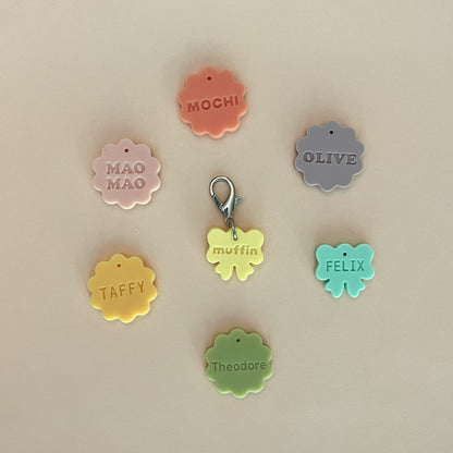 Ribbon Pastel Silicone Tag Jingle-Free